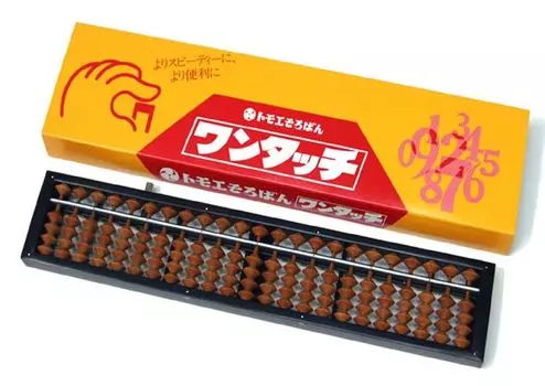 Счеты деревянные березовые шариковые 23 цифры ON100 One-touch (Томоэ Абакус)