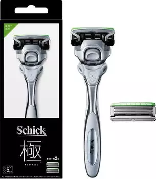 Schick Extreme KIWAMI Sensitive Skin Holder 1 сменное лезвие для бритья (с + Лезвием) серебряный