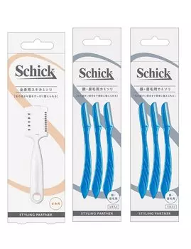 Schick Full body razor x 1 piece razor x 2 pieces L Dispo [Bulk purchase] (1 piece) / Face/eyebrow (3 pieces) Men s