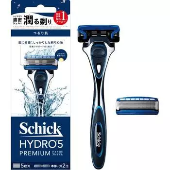 Schick Hydro 5 Premium Держатель для гладкой кожи (с лезвием + 1 сменное лезвие) Лезвие для бритья