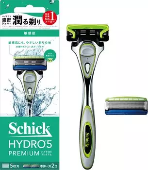 Schick Hydro 5 Premium Sensitive Skin Holder лезвие 1 сменное бритвенное лезвие Silver (с + лезвием)