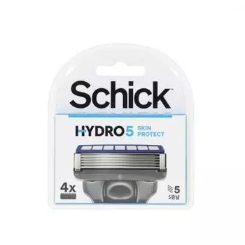 Schick Hydro 5 Skin Protect бритвенные лезвия 4 шт. в упаковке