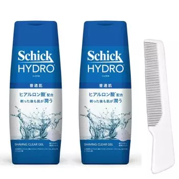 Schick Hydro Moisturizing Shaving Clear Gel 200g Содержит гиалуроновую кислоту для нормальной кожи для набора бонусов, включающих кислоту, кожу, бритье, бритье, 2,