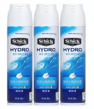 Schick Hydro Пена для бритья 250 г*3 упаковки