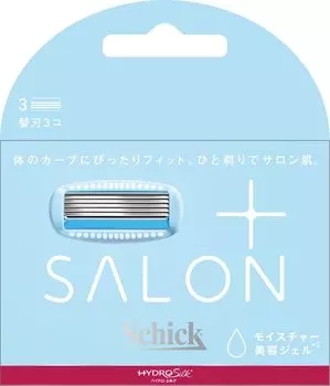 Schick Hydrosilk Salon Plus Replacement Blades with Skin Guard Razor White 1 Piece (3 Pieces) Women s
