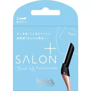 Schick Hydrosilk Salon Plus Tone Up Face Smoother Replacement Blades (3 Pieces) Razor