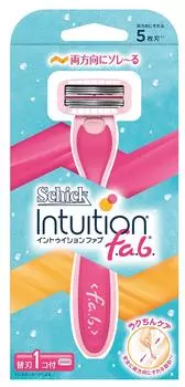 Schick Intuition Fab Holder Пробная бритва с 1 сменным лезвием Лезвие уже Бритва (Замена прикреплена) Женский