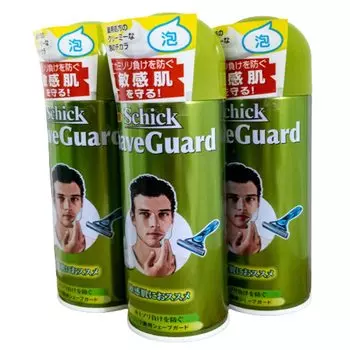 Schick Medicated Shave Guard Лайм 200 г х 3 шт. [Schick Япония]