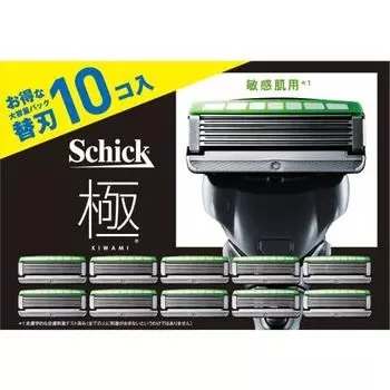 Schick Men s Extreme KIWAMI Sensitive Skin Replacement Blades (10 Pieces) Shaving Razor [.co.jp Exclusive]