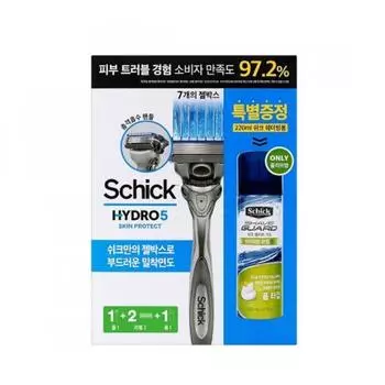 Schick [новый] Schick Hydro 5 Skin Protect Plan Handle+2 Eds+пена для бритья