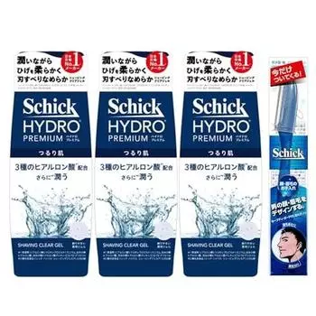 Schick Premium Гель для бритья Бритва для бритья Белый набор 200г (x 3)