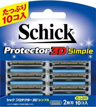 SCHICK Protector 3D Простое сменное лезвие (10 кусочков)