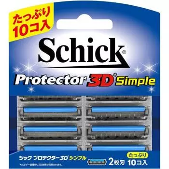 Schick Protector 3D Простое сменное лезвие (10 кусочков)