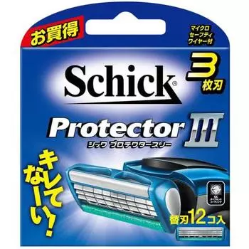 Schick Protector Three 3 сменные лезвия (12 шт.) Лезвие для бритья