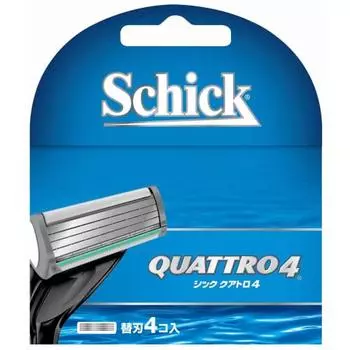 Schick Quattro 4 4-blade spare blade (4 pieces) shaving razor
