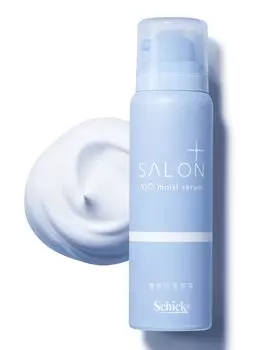 Schick Salon Plus Dense Foam Serum vio Увлажняющая сыворотка для деликатной зоны после бритья с черными точками VIO синий