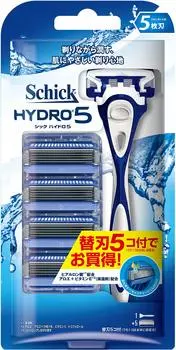 Schick Schick Hydro 5 комбинированный держатель 5 запасных 5-лезвий (с + лезвиями) белый