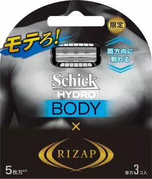 Schick Schick Hydro Body Groomer 3 сменных лезвия RIZAP Collaboration Refill 3 шт. (х 1)