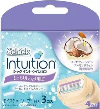 Schick Schick Intuition Replacement Blade for Women Razor for smooth and moist skin (3 pieces)