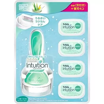 Schick Schick Intuition Sensitive Skin Club Pack Women s Razor (5 replacement blades, 1 of which is already attached to the main unit) Single item Gre
