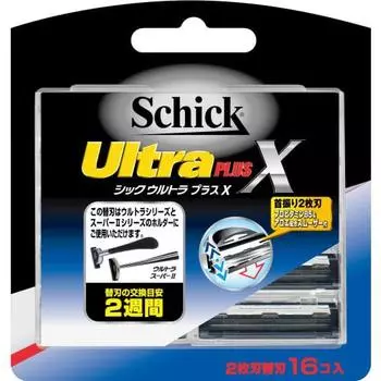 Schick Ultra Plus X запасное лезвие с 2 лезвиями (16 штук)