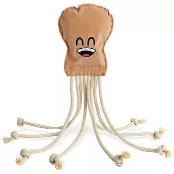 SCHITEC Мягкая игрушка для жевания для собак Недостаток упражнений Синяя метательная обучающая игрушка для собак со средними и маленькими зубами Игрушка, Игрушка, Веревка, [Снятие стресса, Обучение, коричневый