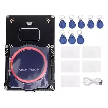 Считыватель карт NFC Функция ID IC Полнодиапазонный дешифратор карт типа C Декодер для RFID для контроля доступа 5Pcs T5577 Cards, 3Pcs T5577 K