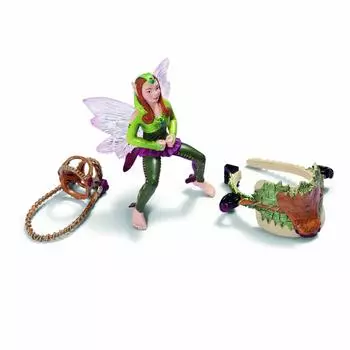 Schleich Bayala Набор фигурок Эльф на лошади 42098 (Лесные эльфы)