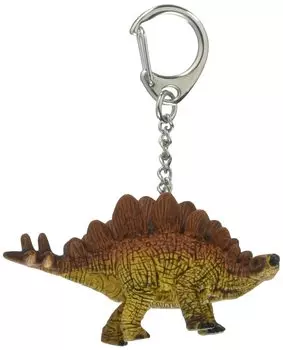 Schleich Брелок-фигурка динозавра стегозавра 14590 коричневый