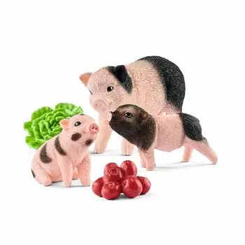 Schleich Farm World Mini Pig Parent and Child Figure 42422