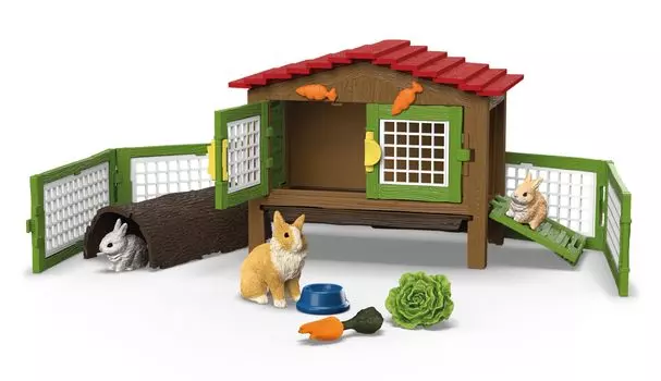 Schleich Farmworld Rabbit Hutch 42728