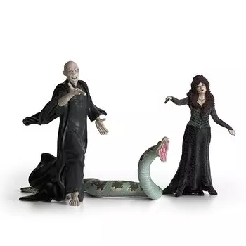 schleich Гарри Поттер серии Лорд Волан-де-Морт, Нагини и Беллатриса Лестрейндж 42684
