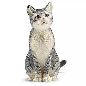 Schleich Сидящий кот SL13771 Фигурка, 1 шт., популярные игрушки в Корее