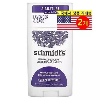 Schmidt s Natural Deodorant Lavender & Sage Scent, 2 Count