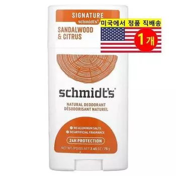Schmidt s Natural Deodorant Sandalwood & Citrus Scent, 1 Count