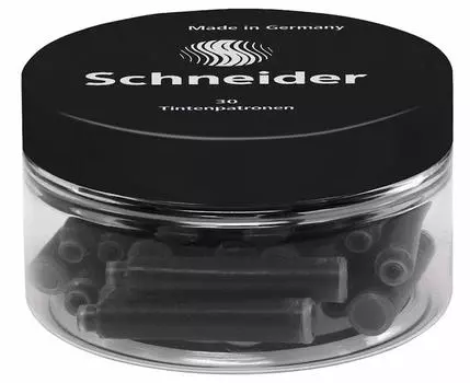 Schneider Electric Schneider Fountain Pen Ink Cartridge European Common Standard 30 Cartridge Ink Black BS6701