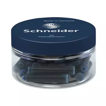 Schneider Fountain Pen Ink Cartridge European Common Standard 30 Cartridge Ink Midnight Blue Blue BS6723