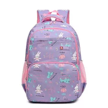 School bag New primary school school bag Children s bag Student school bag Grades 1-6 school bag Casual backpack фиолетовый