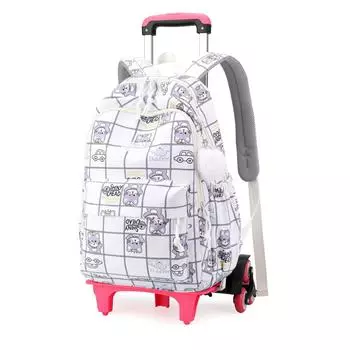 School Bags Roller Student Backpack 6 Wheels (31*20*46CM)ZRYA600