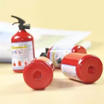 School Supplies Stationery Fire Extinguisher Shape Pencil Cutter Pencil Sharpener Student Prize красный