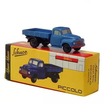 Schuco Opel Blitz Flatbed Truck Piccolo 190 синий