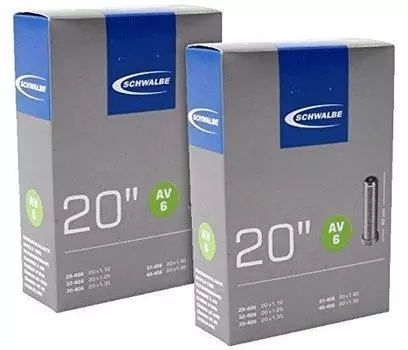 SCHWALBE 20 x tube AV6 American style set length 1.10/1.50 (28/40-406) 2-piece (valve 40mm) [product]