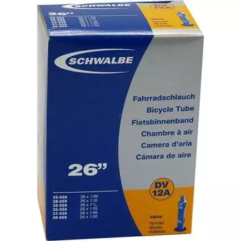 SCHWALBE 26 x трубка английский клапан 1.00/1.50 12A-DV [Оригинальный продукт] чёрный