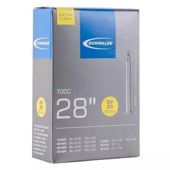 SCHWALBE Легкая камера для 700 x Presta style 80 мм XX длинный ниппель [Оригинальный продукт] 18/25C 20SV-XXL