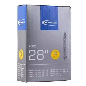 SCHWALBE Presta 700 x Tube Presta Style 60 мм длинный ниппель [оригинальный продукт] 18/28C 15SV-EL