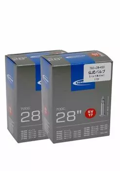 SCHWALBE Tube Presta Valve 17SV Set of 2 70028/45C