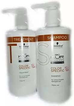 Schwarzkopf BC Kur Color Specific Treatment A 750g Shampoo B 750ml Set &