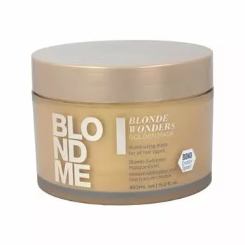 Schwarzkopf Blondme Blonde Wonders Золотая осветляющая маска для блондинок (450 мл)