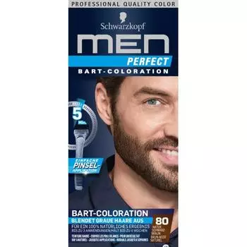Schwarzkopf Men Perfect Bart Tint 80 Натуральный Черный Коричневый