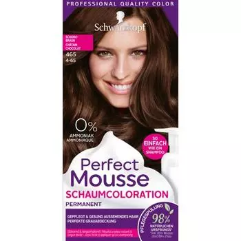 Schwarzkopf Perfect Mousse Hair Color Foam 465 Chocolate Brown